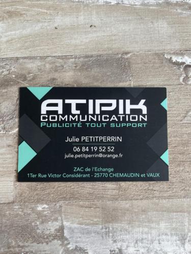 Carte de visite Atipik Communication