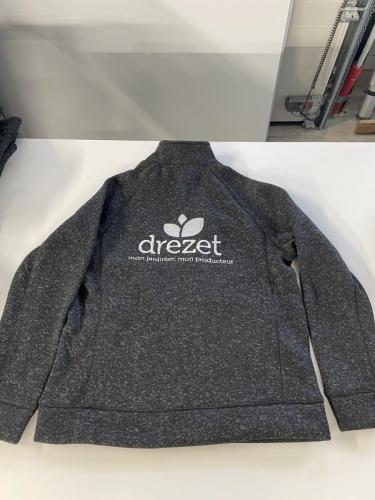 Veste polaire personnalisée Drezet (dos)