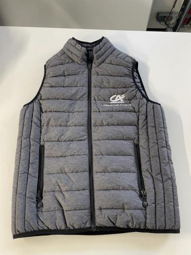 Doudoune sans manche personnalisée Crédit Agricole (avant)