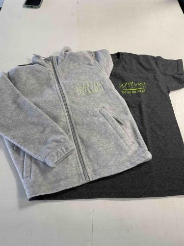 Polaire enfant personnalisées SAM'VERT