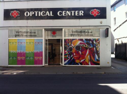 Vitrophanie complète Optical Center