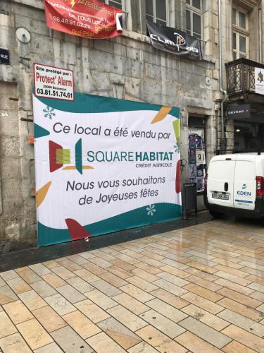 Bâche pour cacher les travaux Square habitat